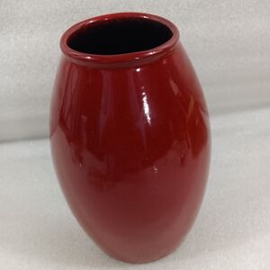 Vintage Scheurich Made In Germany Vase 629-18 Art Pottery Ox Blood Red